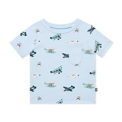 Toddler Crew Neck Tee in Take Off