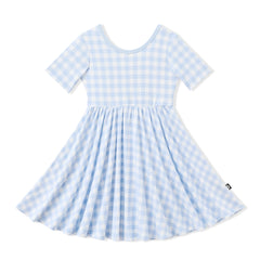 Twirl Dress in Gingham Breeze