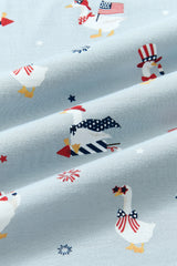 Twirl Dress in Patriotic Goose