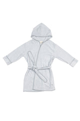 Hooded Bath Robe in Storm