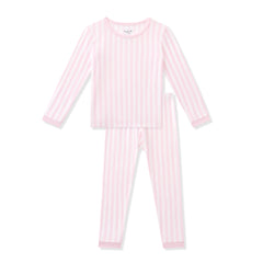 Long Sleeve Pajamas in Small Sakura Stripe