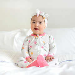 Zippered Footie in Tulip