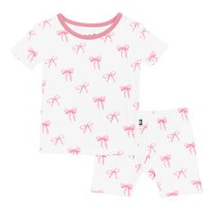 Short Sleeve Pajamas in Bow