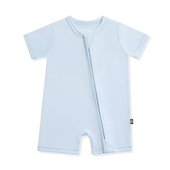 Zipper Shortall Romper in Breeze