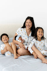 Women's Short Sleeve Pajama Set in Amalfi Coast