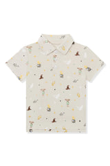 Toddler Short Sleeve Polo in Starry Icon