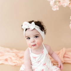 Spaghetti Strap Ruffle Romper in Bow