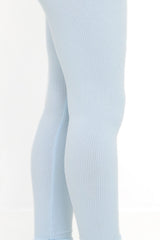 Ribbed Leggings in Breeze