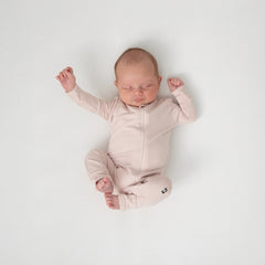 Zippered Romper in Blush