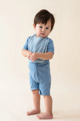 Terry Pocket Bib in Fog