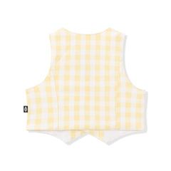 Tuxedo Vest in Gingham Chamomile