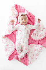 Baby Blanket in Toile Ballet