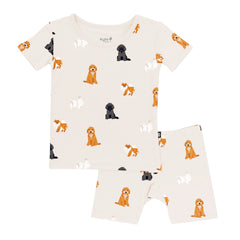Short Sleeve Pajamas in Fluffy Dog
