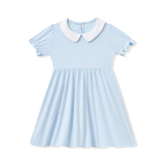 Peter Pan Collar Dress in Breeze