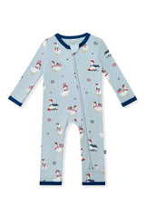 Zippered Romper in Patriotic Goose