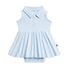Polo Bodysuit Dress in Breeze