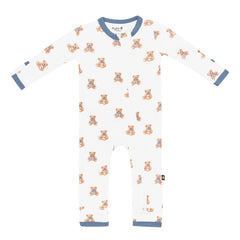 Zippered Romper in Teddy Bear