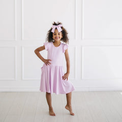 Pocket Dress in Thistle
