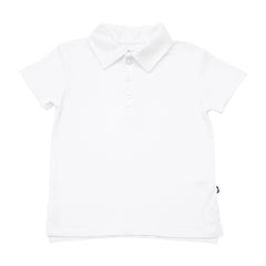 Toddler Short Sleeve Polo in Snow