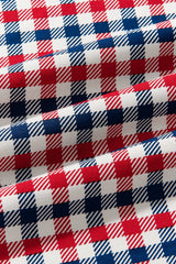 Zippered Romper in Patriotic Gingham