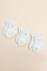 Crew Socks Combo 3-Pack in Cloud