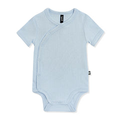 Pointelle Kimono Bodysuit in Breeze