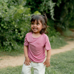 Toddler Crew Neck Tee in Apple Blossom