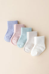 Quarter Socks Combo 5-Pack in Pastel