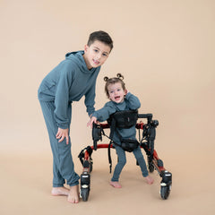Ribbed Leggings in Atlantic