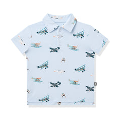 Toddler Short Sleeve Polo in Take Off