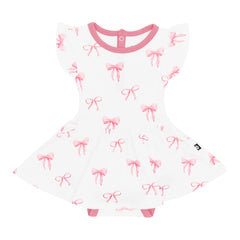 Twirl Bodysuit Dress in Bow