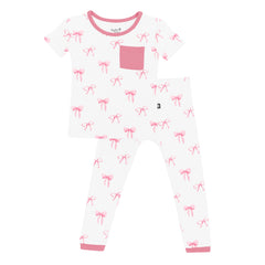 Short Sleeve with Pants Pajamas in Bow
