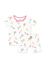 Short Sleeve Pajamas in Tulip