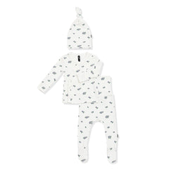 Pointelle Take Me Home Set with Cap in Spray Rose