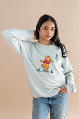 Women's Sweatshirt in Winnie the Pooh on Dew