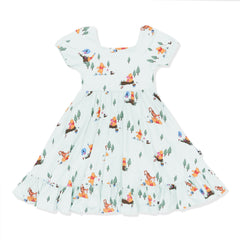 Puff Sleeve Twirl Dress in Winnie the Pooh Hundred Acre Wood