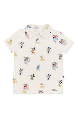 Toddler Short Sleeve Polo in Mickey Mouse and Friends
