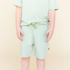 Drawstring Short in Basil