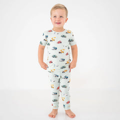 Short Sleeve with Pants Pajamas in City Vehicles