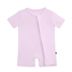 Zipper Shortall Romper in Thistle