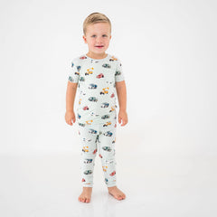 Short Sleeve with Pants Pajamas in City Vehicles