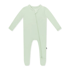 Zippered Footie in Basil
