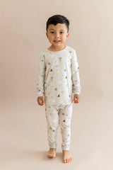 Long Sleeve Pajamas in Starry Icon