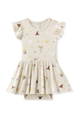 Twirl Bodysuit Dress in Starry Icon