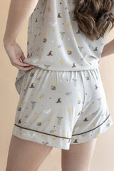 Women's Short Sleeve Pajama Set in Starry Icon