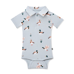 Polo Bodysuit in Mallard Duck