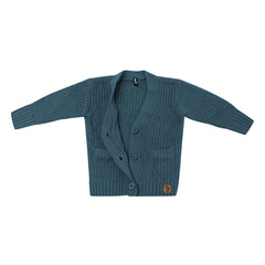 Chunky Knit Oversized Cardigan in Atlantic