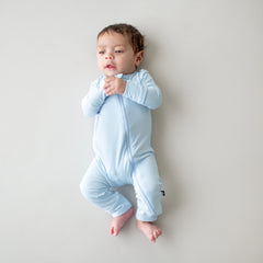 Zippered Romper in Breeze