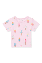 Toddler Basic Tee in Sakura Ice Cream