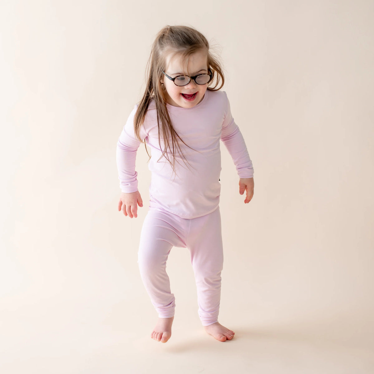 Long Sleeve Pajamas in Thistle